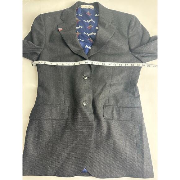 Joseph Abboud Women's 8 36 R Tollegno 1900 Italian Wool Blazer Suit Black NWOT - Picture 12 of 16